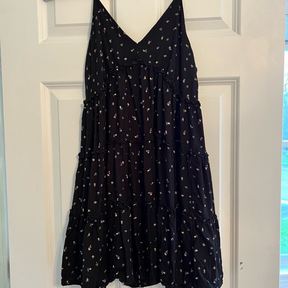 American eagle black floral dress
